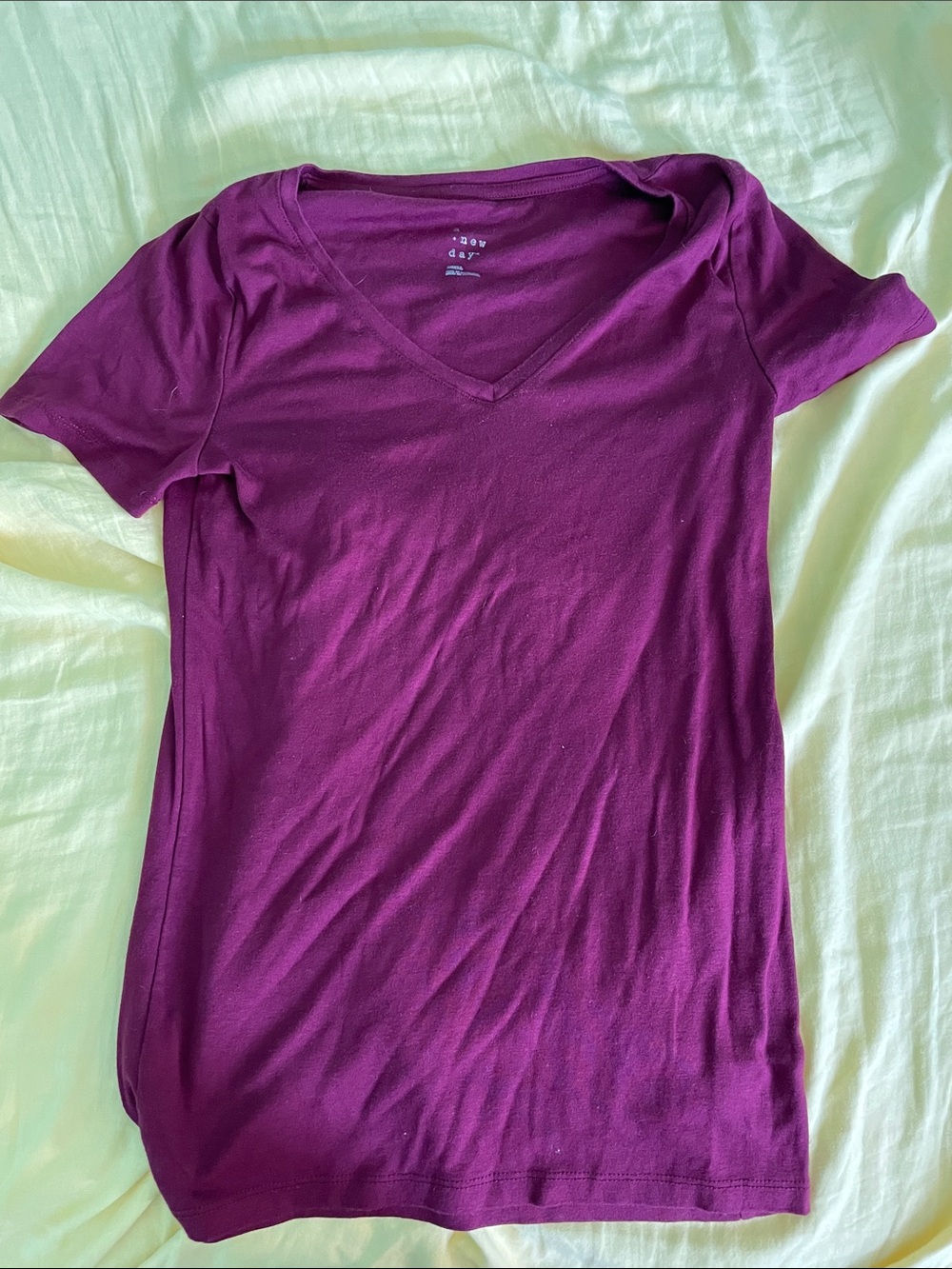 a new day Women's V-Neck Tee in Plum